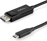 StarTech.com 3.3 ft. (1 m) USB C to DisplayPort 1.4 Cable - Bidirectional -