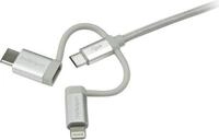 StarTech.com USB Lightning Kabel - USB-C Micro-B Laddekabel - 1,0m- geflochten -