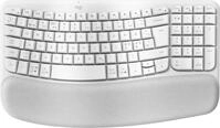 Logitech Wave Keys - Tastatur - mit gepolsterter Handgelenkauflage - kabellos -