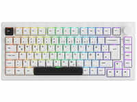AKKO 5075B Plus "Black on White " Gaming Tastatur - V3 Pro Cream Blue
