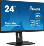 iiyama ProLite XUB2492HSU-B6, Full HD, USB, Kit (USB), schwarz TFT Monitor,
