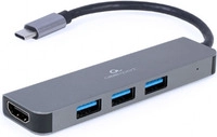 Gembird A-CM-COMBO2-01 - USB 3.2 Gen 1 (3.1 Gen 1) Type-C - HDMI - USB 3.2 Gen 1 (3.1