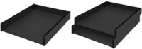 WEDO Briefablage black office, DIN A4, schwarz aus Acryl, stapelbar, mit