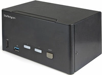 StarTech.com 2 Port DisplayPort KVM Switch - 4K 60 Hz UHD HDR - DP 1.2 KVM Umschalter