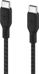 Belkin geflochtenes USB-C/USB-C Kabel 100W 3m schw. CAB014bt3MBK (CAB014BT3MBK)