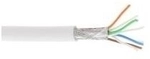 InLine&reg; Patchkabel Cat.6A, S/FTP (PiMf), halogenfrei, 500MHz, wei&szlig;, 100m (76899W)