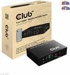 Club3D HDMI Switchbox 3 Eing&auml;nge -> 1 Ausgang 8K60Hz UHD retail (CSV-1381)
