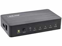 InLine 65019, InLine - Video/Audio-Schalter - 5 x HDMI - Desktop (65019)