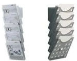 helit Wandprospekthalter the grid wall transparent DIN A4 5 F&auml;cher (H6103102)