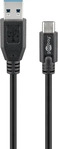 Wentronic 44712, Wentronic Goobay USB 3.0 SuperSpeed Kabel > USB-C, 1 m - USB