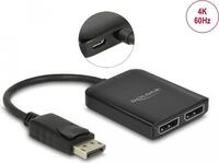 DeLOCK DisplayPort 1,4 Splitter 1 x DisplayPort to 2 x DisplayPort MST -