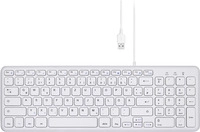 Perixx PERIBOARD-213 DE W USB Tastatur Deutsch, QWERTZ Wei&szlig; (11960)