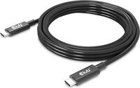 Club 3D - USB-Kabel - 24 pin USB-C (M) zu 24 pin USB-C (M) - USB4 Gen3x2 5 A - 3,0m