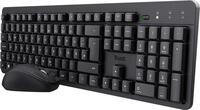 Trust 25357, Trust TKM-360 Tastatur Maus enthalten RF Wireless QWERTZ Deutsch Schwarz