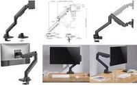 LogiLink Monitorarm, Arml&auml;nge: 473 mm, schwarz f&uuml;r Monitore von 43,18 cm - 124,46