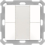MDT technologies Taster 55 4-fach, Reinwei&szlig; gl&auml;nzend BE-TA5504.G2 (BE-TA5504.G2)