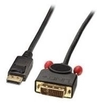 Lindy - DisplayPort-Kabel - DisplayPort (M) - DVI-D (M) - 5,0m - Schwarz (41493)