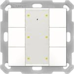 MDT technologies Taster Plus TS 55 6-fach Reinwei&szlig; gl&auml;nzend BE-TA55T6.G2