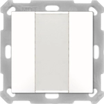 MDT technologies Taster 55 2-fach, Reinwei&szlig; matt BE-TA5502.02 (BE-TA5502.02)