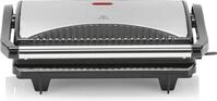 Tristar GR-2846 Kontaktgrill Schwarz Silber 700 W Antihaft Edelstahl Rechteckig