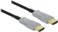 DeLOCK - Highspeed HDMI-Kabel - HDMI (M) bis HDMI (M) - 15,0m - Glasfaser - Schwarz -
