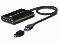 Sonnet USB3-DDP4K, Sonnet USB3-DDP4K Videokabel-Adapter USB Typ-A 2 x DisplayPort