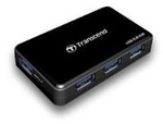 Transcend HUB3 - Hub - 4 x SuperSpeed USB3.0 - Desktop (TS-HUB3K)