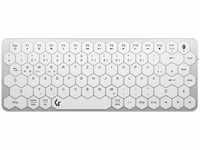 KeySonic KSK-5020BT-S (DE), KeySonic Mini Tastatur mit wabenförmigen Tasten,