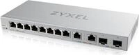 Zyxel XGS1210-12 - V2 - Switch - managed - 8 x 10/100/1000 + 2 x 100/1000/2,5G + 2 x