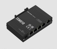 Teltonika TSW010 - Switch - 5 x 10/100 - an DIN-Schiene montierbar - Passives PoE