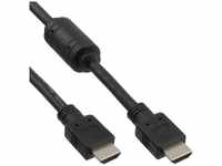 InLine 17603, InLine HDMI Kabel, High Speed HDMI Cable, St/St, schwarz, mit Ferrit,