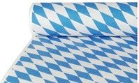 PAPSTAR Damast-Tischtuch Bayrisch Blau (B)1,0 x (L)50 m Papier-Tischtuch mit