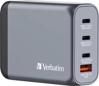 Verbatim - Netzteil - GaN - 100 Watt - 5 A - PD 3,0, PD/PPS, QC 3,0 - 4