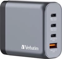 Verbatim - Netzteil - GaN - 140 Watt - 5 A - PD 3,0, Power Delivery 3,1, QC 3,0,