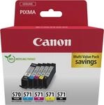Canon PGI-570/CLI-571 PGBK/BK/C/M/Y Multi Pack - 5er-Pack - pigmentiertes Schwarz,