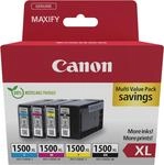 Canon PGI-1500XL BK/C/M/Y Multipack - 4er-Pack - XL - Schwarz, Gelb, Cyan, Magenta -