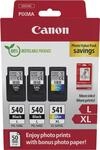 Canon PG-540L x2/CL-541XL Photo Paper Value Pack - 2er-Pack - Schwarz, Farbe (Cyan,