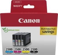 Canon PGI-2500 BK/C/M/Y Multipack - 4er-Pack - Schwarz, Gelb, Cyan, Magenta -