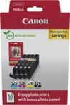 Canon CLI-526 C/M/Y/BK Photo Value Pack - 4er-Pack - 9 ml - Gelb, Cyan, Magenta,