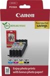 Canon CLI-581 C/M/Y/BK Photo Value Pack - 4er-Pack - 5,6 ml - Schwarz, Gelb, Cyan,