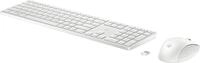 HP 655 - Tastatur-und-Maus-Set - kabellos - 2,4 GHz - QWERTZ - Deutsch - wei&szlig;