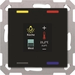 MDT BE-TAS55T406.01 KNX Taster Smart 554-f m.Farbdisplay u.T-/f-Sensor sw