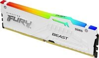 Kingston Technology FURY Beast 16GB 6400MT/s DDR5 CL32 DIMM White RGB EXPO