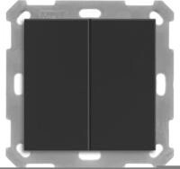 MDT BE-TAL55B206.01 KNX Taster Light 55 Basic 2-fach Schwarz matt Neutral 1