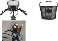 FISCHER Fahrrad-Lenkerkorb E-Bike PLUS, schwarz engmaschiger Draht, speziell f&uuml;r