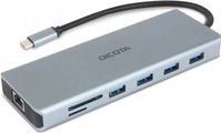 DICOTA - Dockingstation - USB-C - DP, HDMI - 1GbE (D32065)