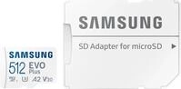 Samsung EVO PLUS microSD 512GB 2024 inkl. SD Adapter Speicherkarte UHS-I U3 Full HD &