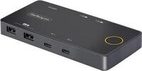 StarTech.com 2-Port USB-C KVM Switch, Single-4K 60Hz HDMI Monitor, Dual-100W Power