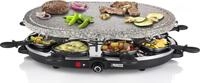 Princess 162720 Raclette 8 Oval Stone Grill Party - 1200 W - 220-240 V - 7,39 kg -