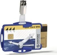 DURABLE Ausweishalter mit Clip f&uuml;r 2 Karten 1 Pg. &agrave; 25 St&uuml;ck 821806